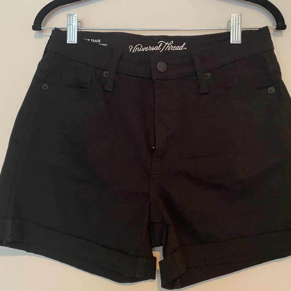 Black high waisted shorts